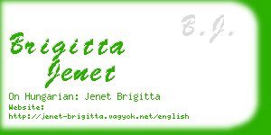brigitta jenet business card